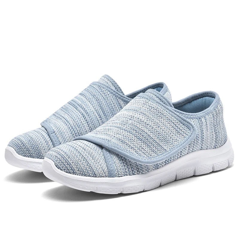 Women Diabetes Shoes For Wide Fat Foot Hallux Valgus Bunion Swollen Feet Non-Slip Anti-Skid Plus Big Size 41 42 43 44