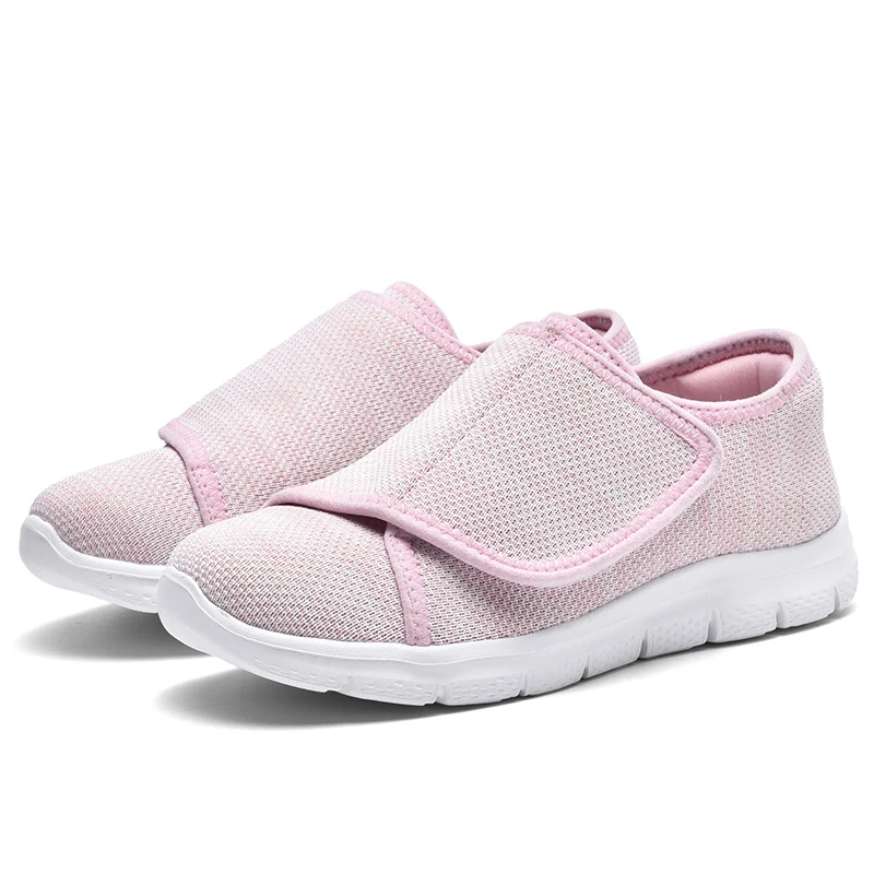Women Diabetes Shoes For Wide Fat Foot Hallux Valgus Bunion Swollen Feet Non-Slip Anti-Skid Plus Big Size 41 42 43 44