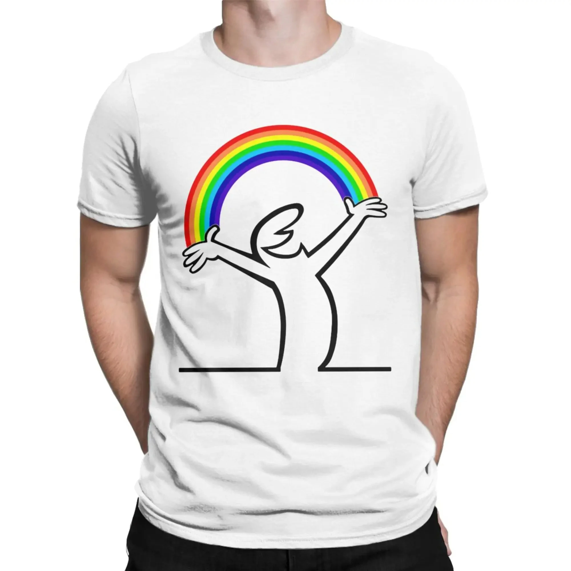 La Linea Men Lineman Rainbow La Linea T Shirt 100% Cotton Clothing Vintage Short Sleeve O Neck Tees Birthday Present T-Shirt