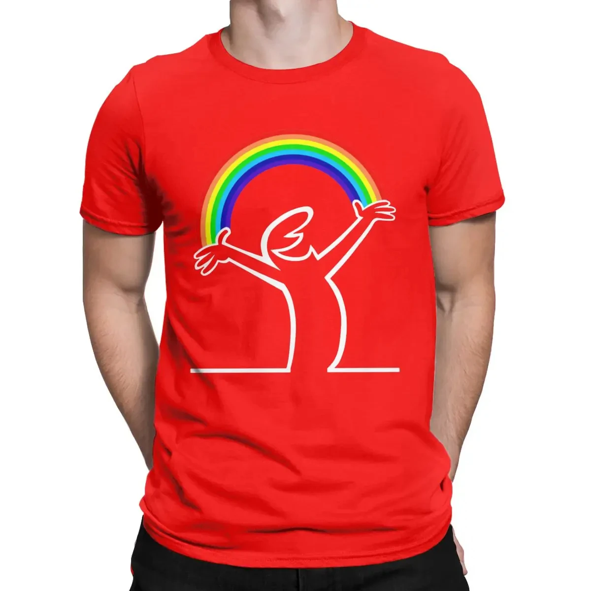 La Linea Men Lineman Rainbow La Linea T Shirt 100% Cotton Clothing Vintage Short Sleeve O Neck Tees Birthday Present T-Shirt