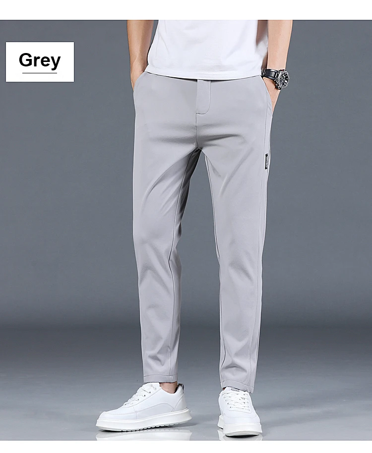Spring and Autumn Men's Golf Slim Fit Pants High Quality Elastic Fashion Trend Versatile Casual Breathable Pants Three Colors
