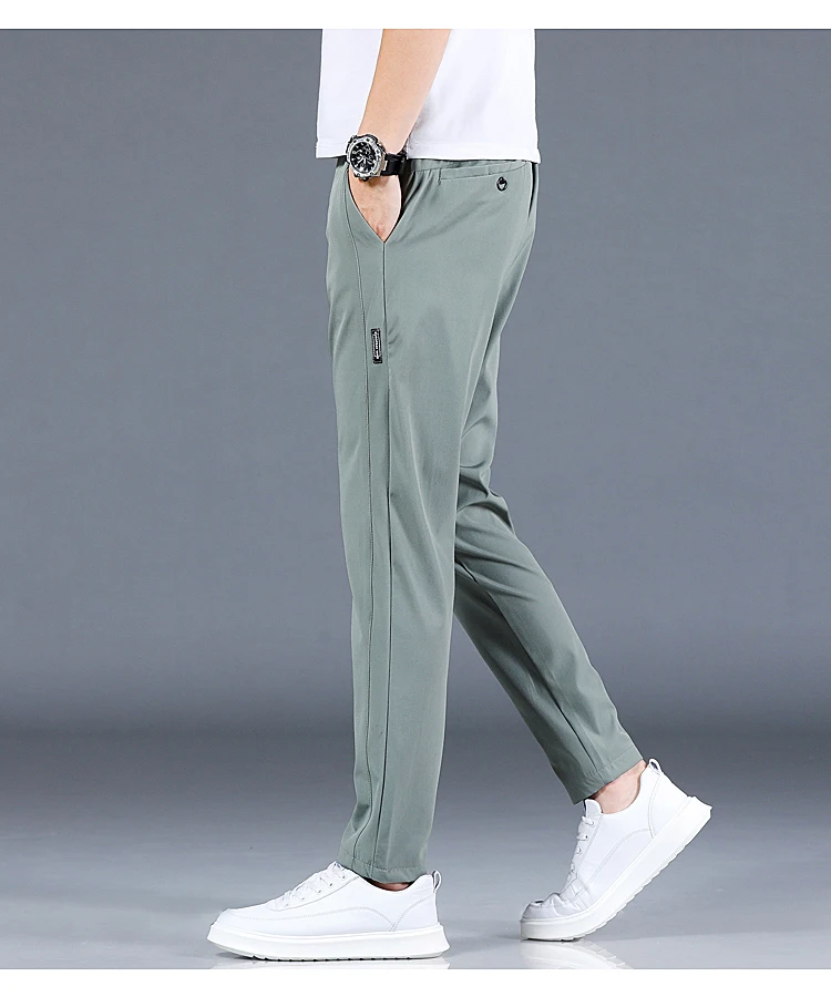 Spring and Autumn Men's Golf Slim Fit Pants High Quality Elastic Fashion Trend Versatile Casual Breathable Pants Three Colors