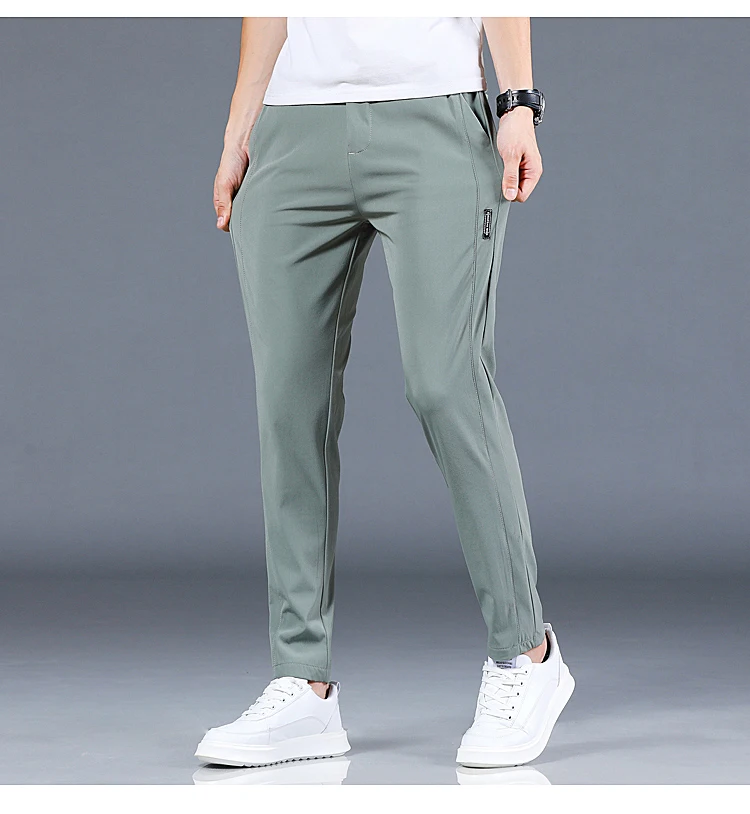 Spring and Autumn Men's Golf Slim Fit Pants High Quality Elastic Fashion Trend Versatile Casual Breathable Pants Three Colors