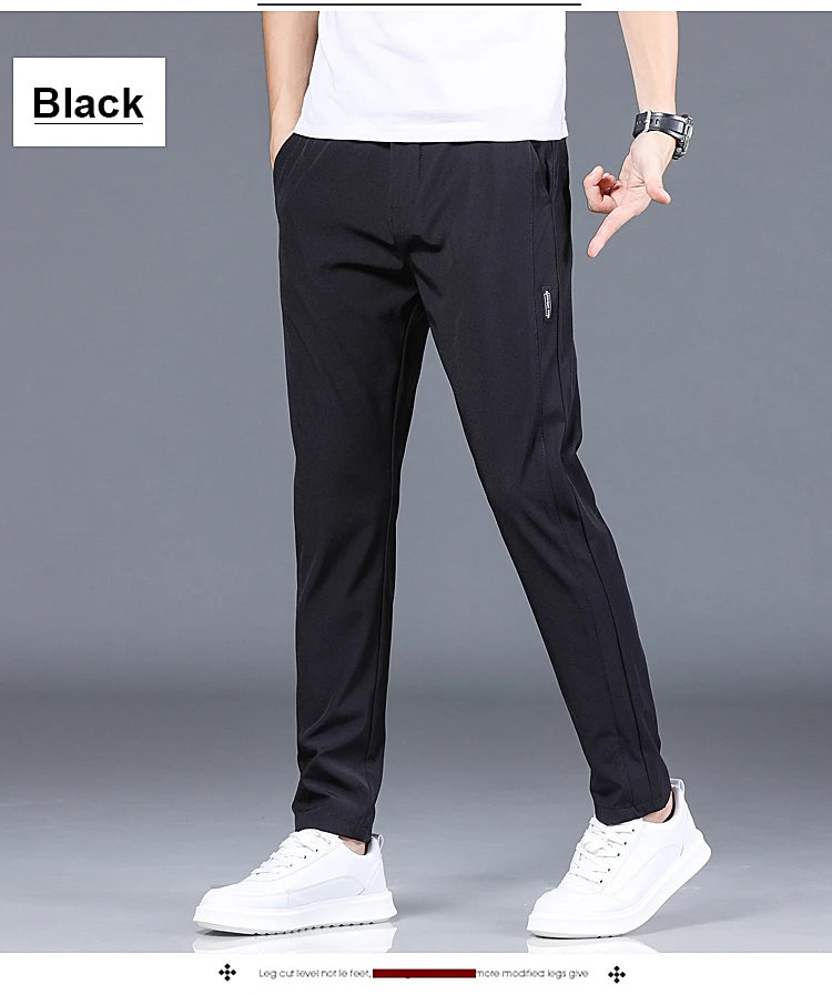 Spring and Autumn Men's Golf Slim Fit Pants High Quality Elastic Fashion Trend Versatile Casual Breathable Pants Three Colors