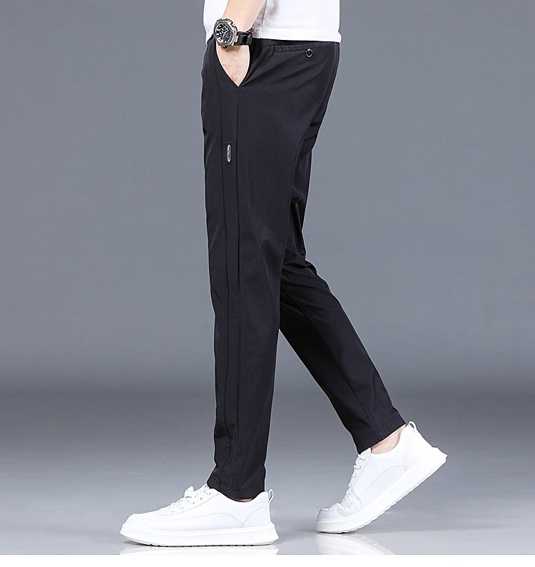 Spring and Autumn Men's Golf Slim Fit Pants High Quality Elastic Fashion Trend Versatile Casual Breathable Pants Three Colors