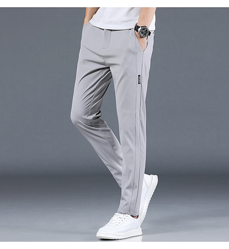 Spring and Autumn Men's Golf Slim Fit Pants High Quality Elastic Fashion Trend Versatile Casual Breathable Pants Three Colors