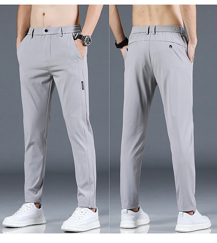 Spring and Autumn Men's Golf Slim Fit Pants High Quality Elastic Fashion Trend Versatile Casual Breathable Pants Three Colors