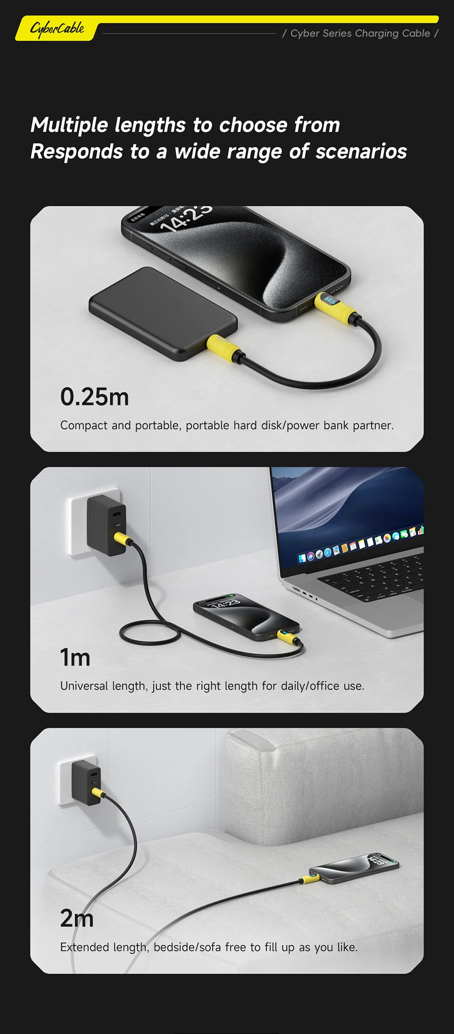 Hagibis USB C to USB C Cable with LED Display Type C Fast Charger Cable PD 240W Charging Cord for iPhone 16 17 Pro Macbook Pixel