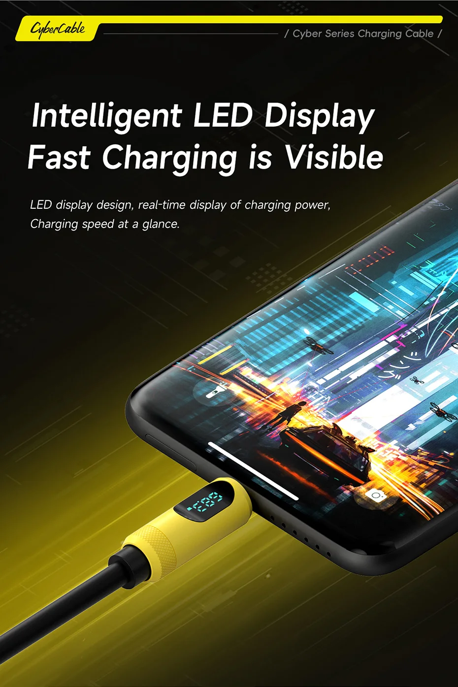 Hagibis USB C to USB C Cable with LED Display Type C Fast Charger Cable PD 240W Charging Cord for iPhone 16 17 Pro Macbook Pixel