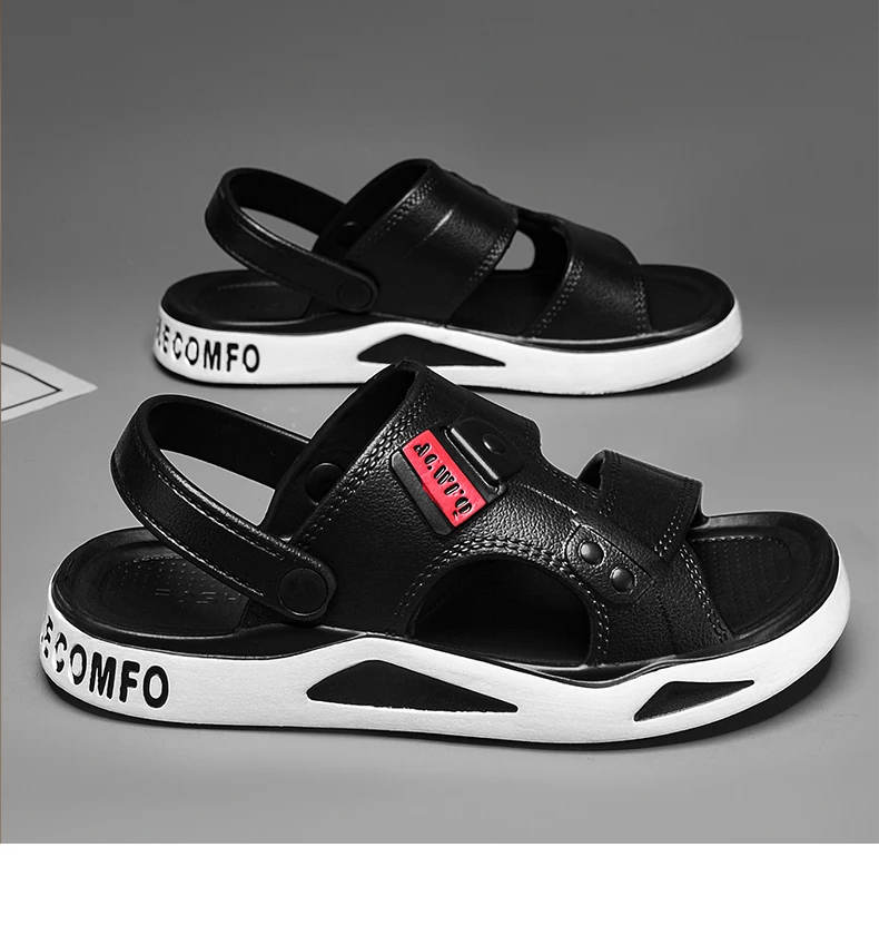 Men's Slippers Summer New Sandals EVA Light Adult Thick-soled Beach Shoes Non-slip Open-toe Sandals  for Outdoor