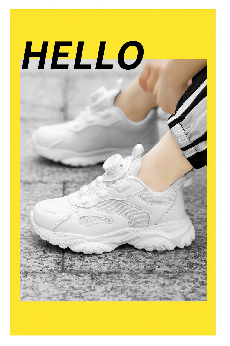 New Style Kids Mesh Shoes Boys Breathable Sports Shoes Girls Fashion Casual Shoes Non-Slip Sneakers Children Light Running Shoes