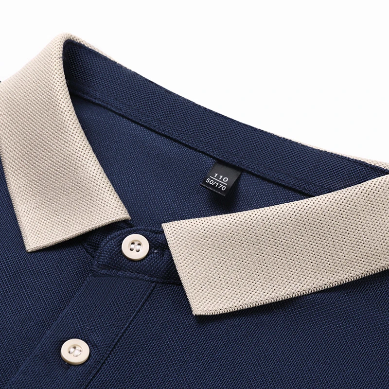 2026 Men's New Embroidered Cotton Business Leisure Short Sleeved POLO Shirt Fashion Short Sleeved Comfortable and Breathable Top