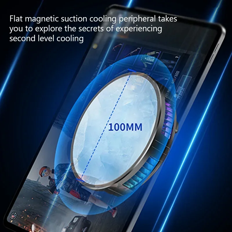 X42 Fan Phone Magnetic Cooler for Dedicated Tablet with Aluminum Laptop Tablet Stand Radiator Peltier Cooler for iPad iPhone Mac