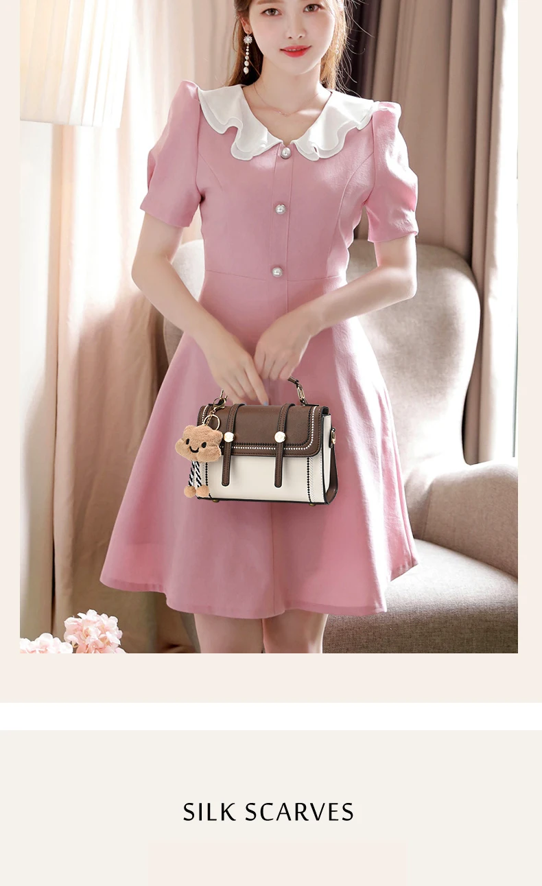 Simple fashion color contrast trend women's handbag, the temperament of all the college style single shoulder crossbody bag, plu