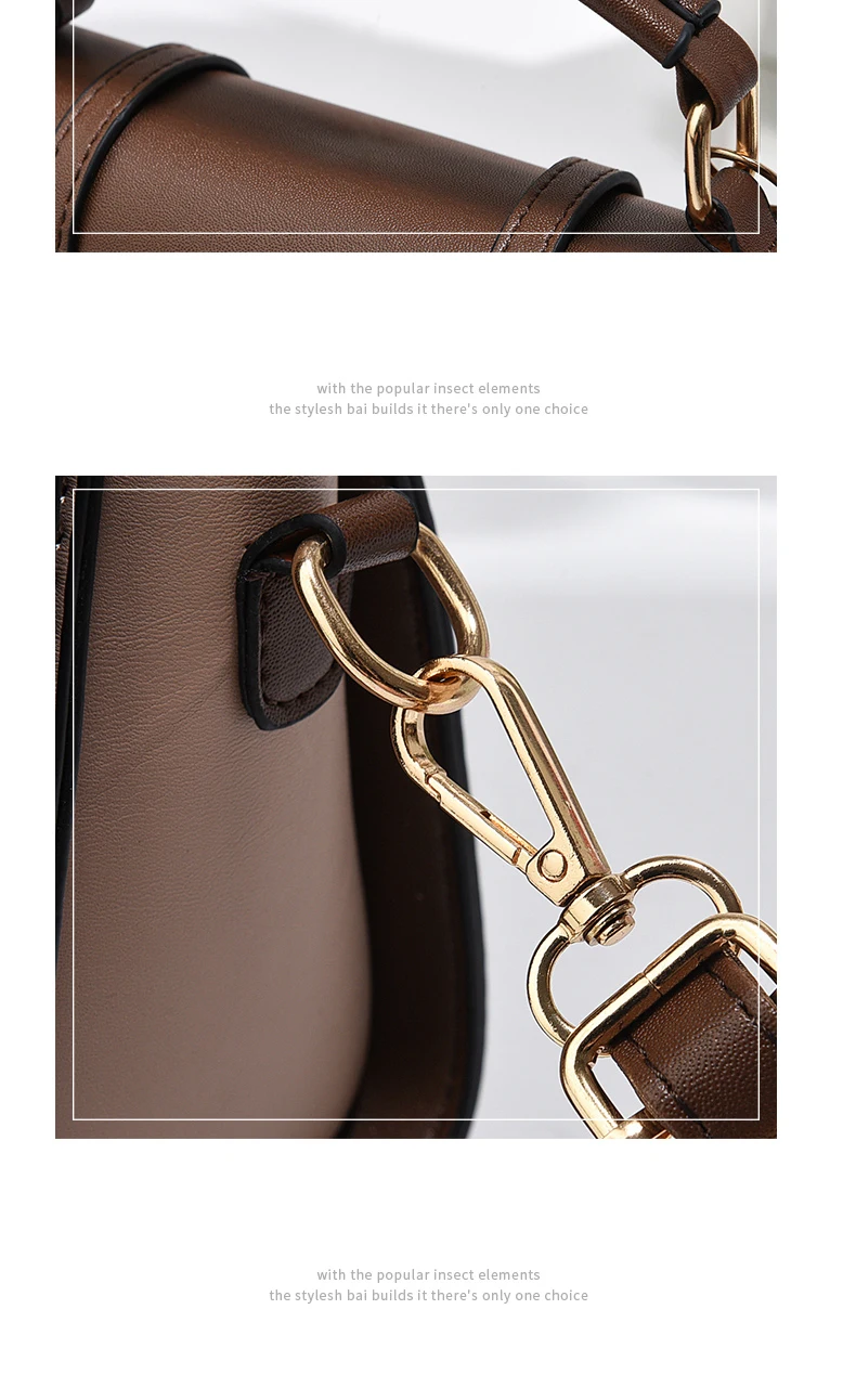 Simple fashion color contrast trend women's handbag, the temperament of all the college style single shoulder crossbody bag, plu