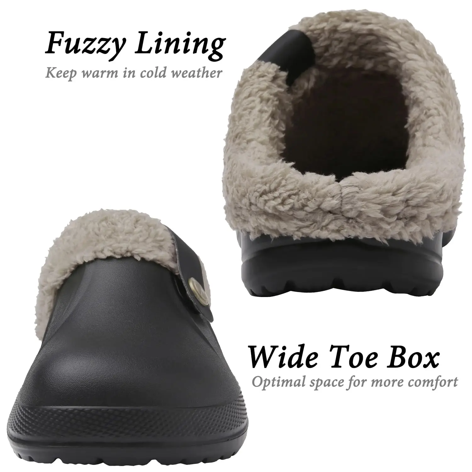 Fashion Men Cotton Slippers Winter Women Men Short Plush Slippers Casual Waterproof Garden Men Shoes New Fur Furry Cotton Shoes