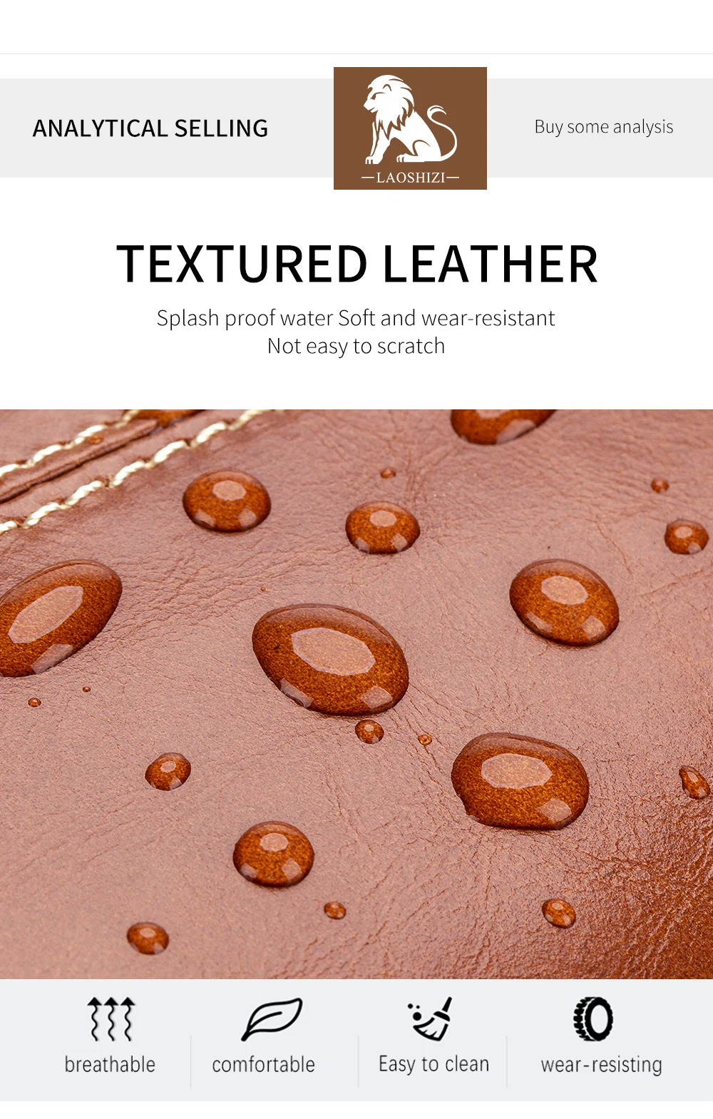 Cowhide chest bag for men's casual men's crossbody bag USB top layer cowhide front shoulder bag