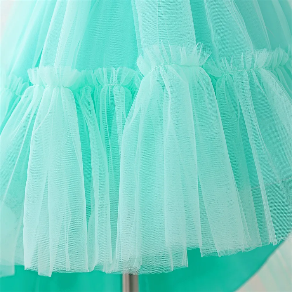 Baby Girls Snow White Princess Gown Toddler Frozen Exotic Party Dress Anna Elsa Cosplay Dresses Kids Jasmin Green Costume Wear