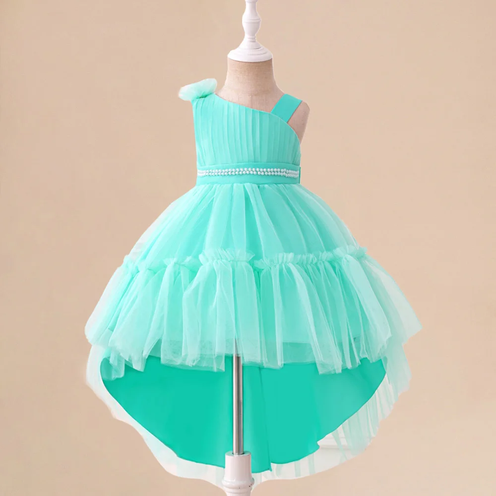 Baby Girls Snow White Princess Gown Toddler Frozen Exotic Party Dress Anna Elsa Cosplay Dresses Kids Jasmin Green Costume Wear