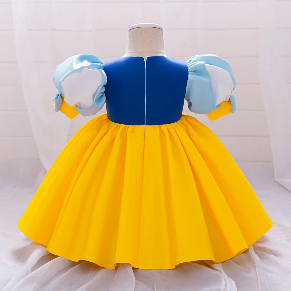 Baby Girls Snow White Princess Gown Toddler Frozen Exotic Party Dress Anna Elsa Cosplay Dresses Kids Jasmin Green Costume Wear