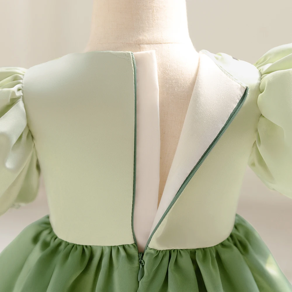 Baby Girls Snow White Princess Gown Toddler Frozen Exotic Party Dress Anna Elsa Cosplay Dresses Kids Jasmin Green Costume Wear