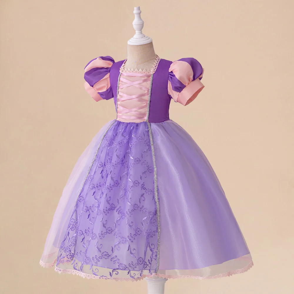Baby Girls Snow White Princess Gown Toddler Frozen Exotic Party Dress Anna Elsa Cosplay Dresses Kids Jasmin Green Costume Wear