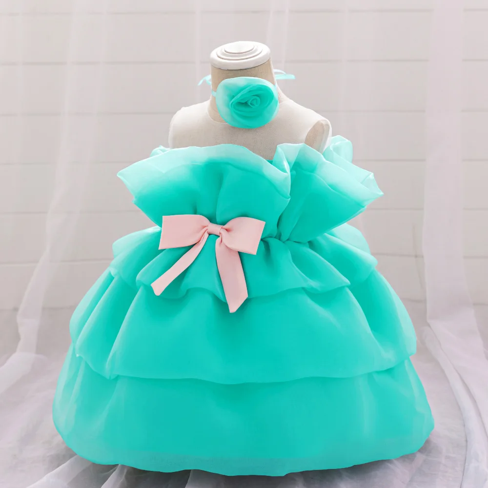 Baby Girls Snow White Princess Gown Toddler Frozen Exotic Party Dress Anna Elsa Cosplay Dresses Kids Jasmin Green Costume Wear