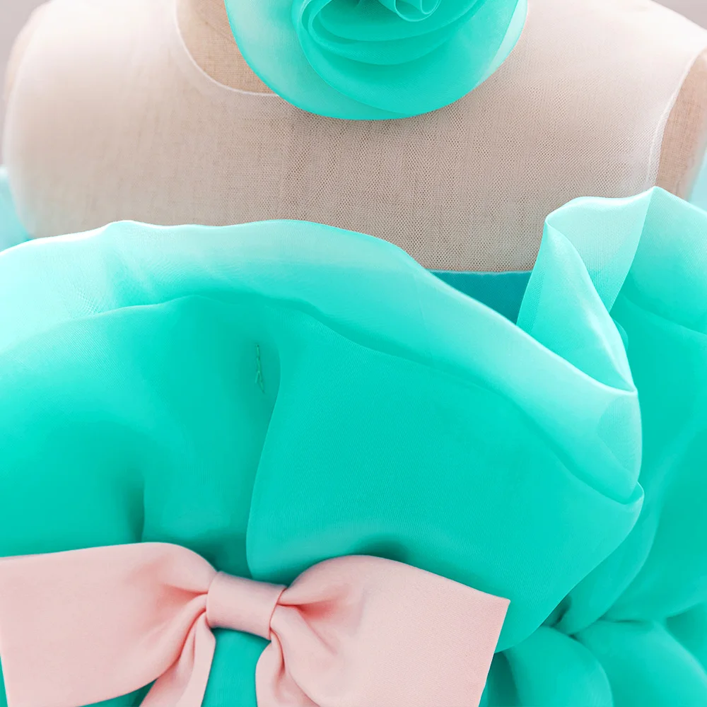 Baby Girls Snow White Princess Gown Toddler Frozen Exotic Party Dress Anna Elsa Cosplay Dresses Kids Jasmin Green Costume Wear