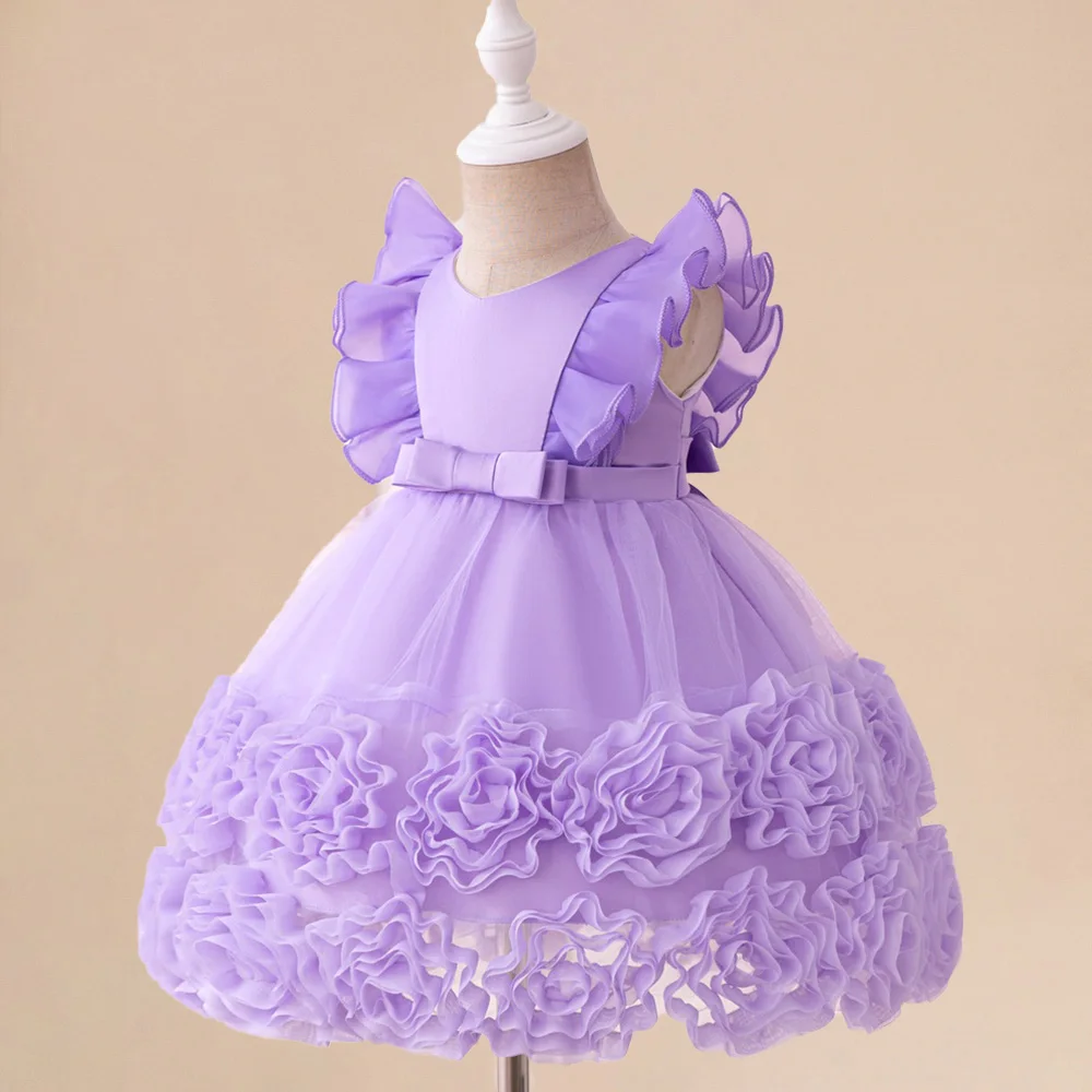 Baby Girls Snow White Princess Gown Toddler Frozen Exotic Party Dress Anna Elsa Cosplay Dresses Kids Jasmin Green Costume Wear