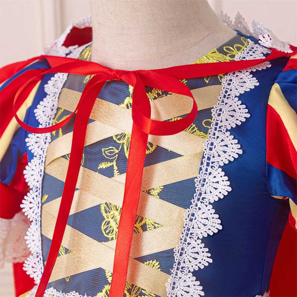 Baby Girls Snow White Princess Gown Toddler Frozen Exotic Party Dress Anna Elsa Cosplay Dresses Kids Jasmin Green Costume Wear