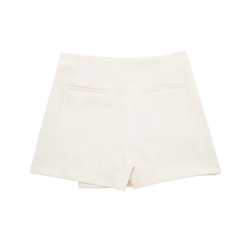 HXAO Shorts Women 2024 Summer Elegant Casual Party Skirt Shorts Ladies Fashion White Khaki Black Short Skirt Pants For Female
