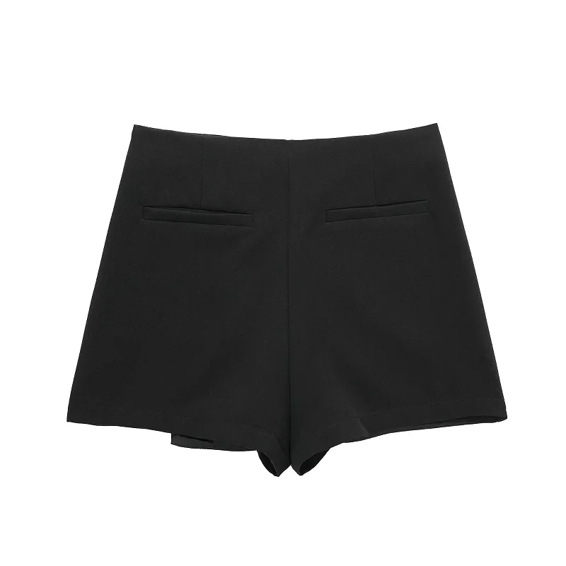 HXAO Shorts Women 2024 Summer Elegant Casual Party Skirt Shorts Ladies Fashion White Khaki Black Short Skirt Pants For Female