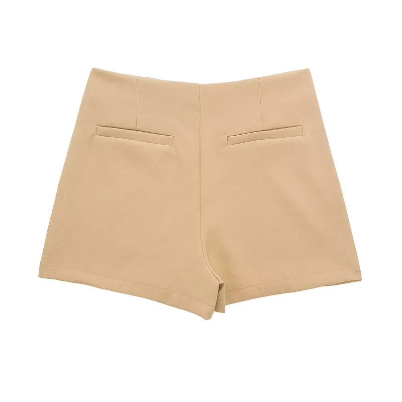 HXAO Shorts Women 2024 Summer Elegant Casual Party Skirt Shorts Ladies Fashion White Khaki Black Short Skirt Pants For Female