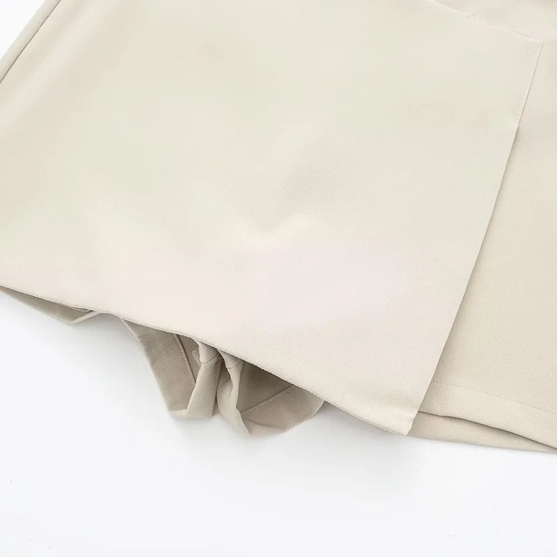 HXAO Shorts Women 2024 Summer Elegant Casual Party Skirt Shorts Ladies Fashion White Khaki Black Short Skirt Pants For Female