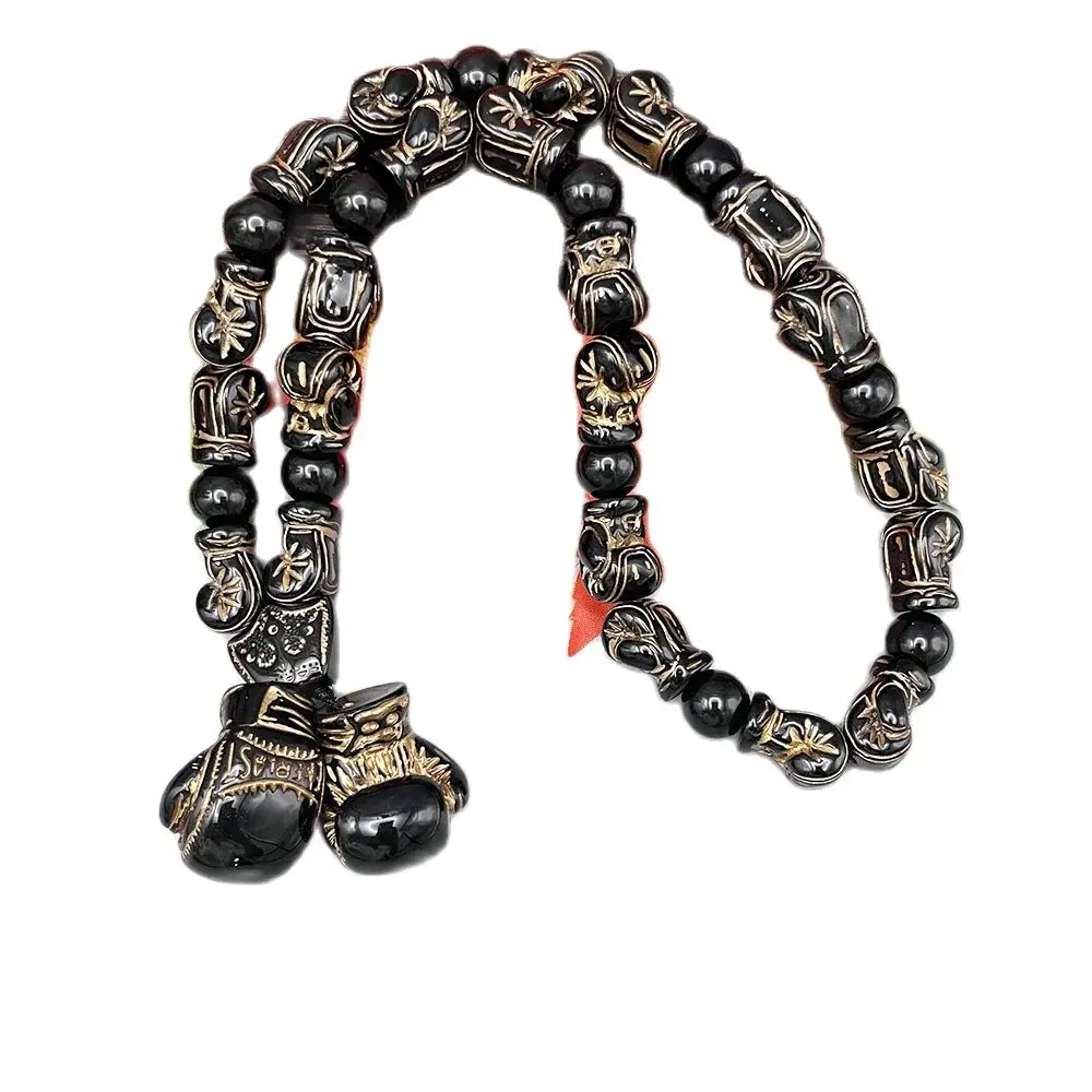 GS179 NEW Car Pendants Boxing Glove EVERLAST Style Silvery Exquisite Beads 3D Stereo Resin DIY Strength And Wisdom Ornament