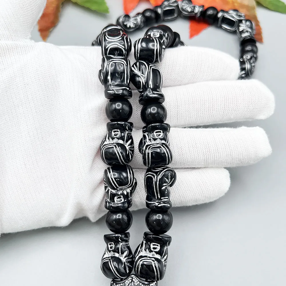 GS179 NEW Car Pendants Boxing Glove EVERLAST Style Silvery Exquisite Beads 3D Stereo Resin DIY Strength And Wisdom Ornament