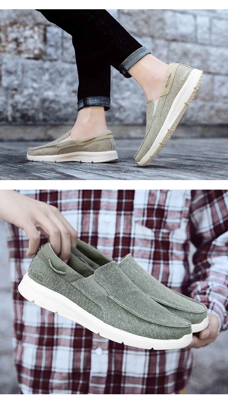 Loafers For Men Shoes Autumu New Men Canvas Shoes Classic Leisure Shoes Comfortable Breathable Sneakers For Men Loafers