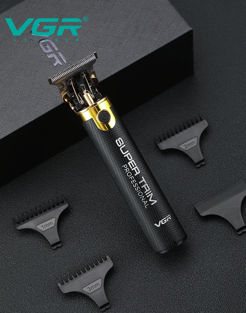 VGR 082 Hair Trimmer T9 Professional Hair Cutting Machine Cordless Rechargeable Bald Trimmer for Men