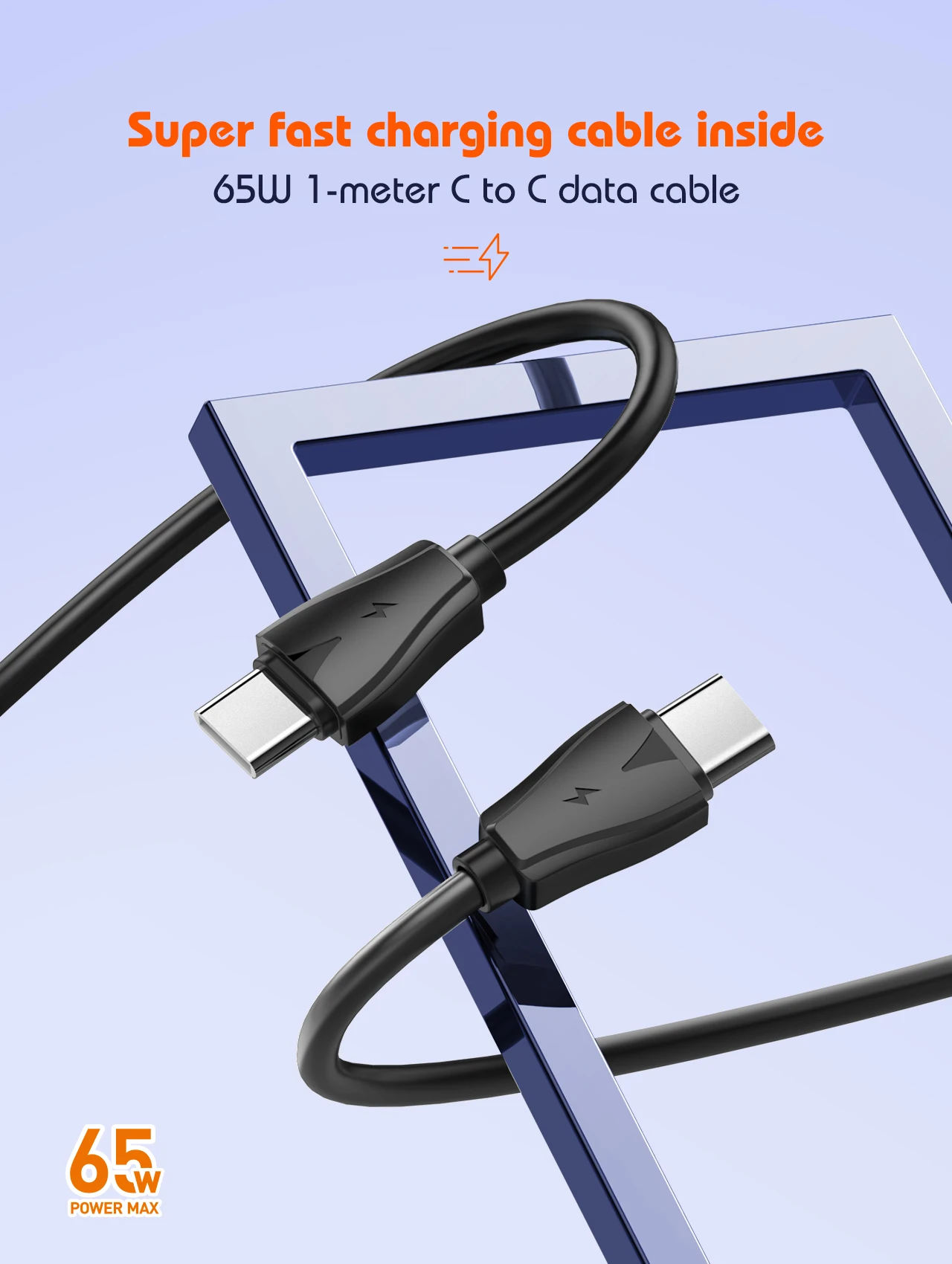LDNIO 65W USB C Charger Travel Charger GaN Charger 3 Port International Plug Adapter EU UK US AU Travel Plug Adapter Power Cord
