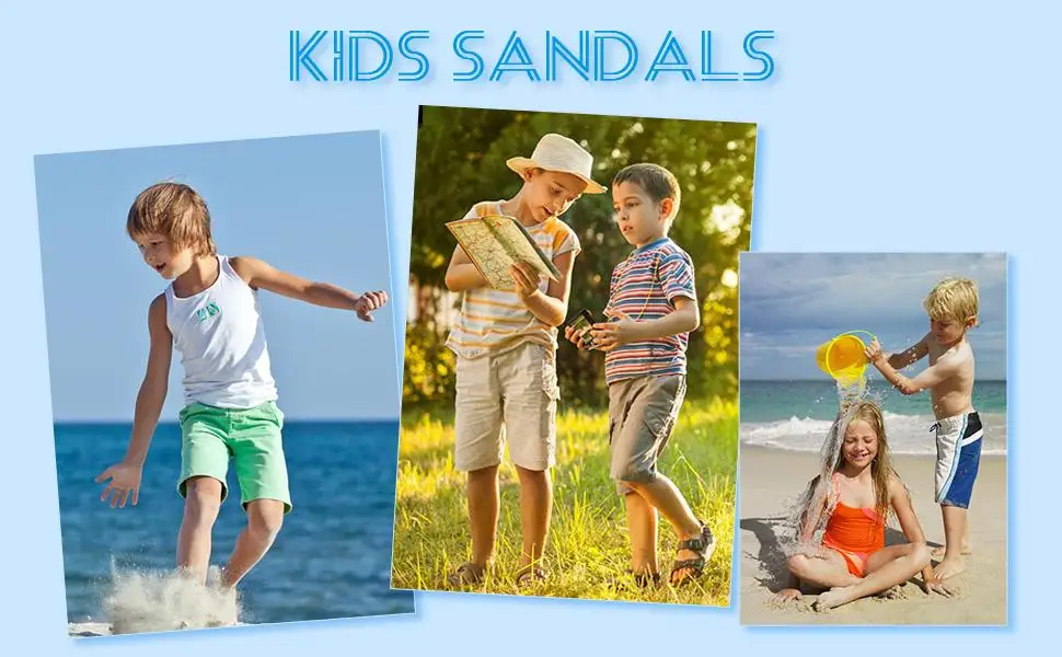 Kids Boys Girls Sports Sandal Summer  Outdoor  Athletic Water Shoes  Child Pool Beach Sneakers Slip Resistant