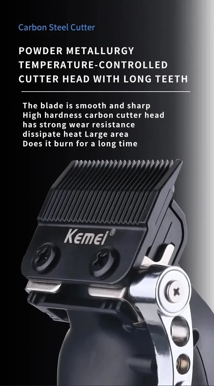 Kemei 2299 2296 T95 Professional Hair Clipper Cordless Trimmer Electric Foil Shaver Men Rechargeable Finish Hair Cutting Machine
