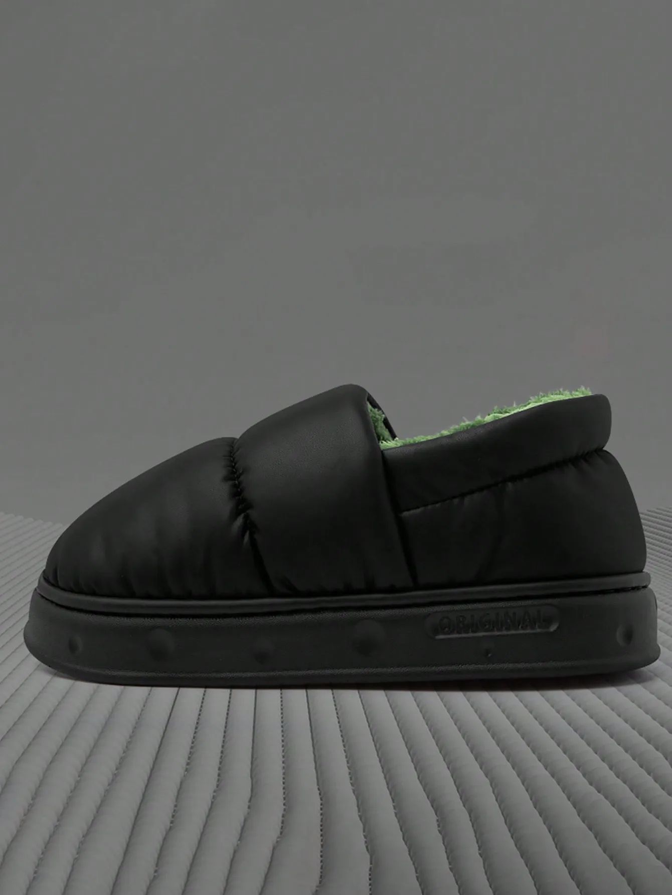 Men's Home Slippers Warm Shoes Bag Heel Indoor and Outdoor Non-slip Thick Bottom Casual Daily Home Bag Heel Cotton Shoes