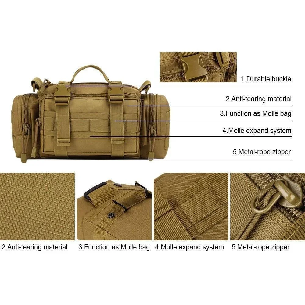Multifunction 1PC Outdoor Backpack Hunting Waist Pack Waist Bag Camping Hiking Pouch Chest Bag For Men Waterproof Fishing Bag