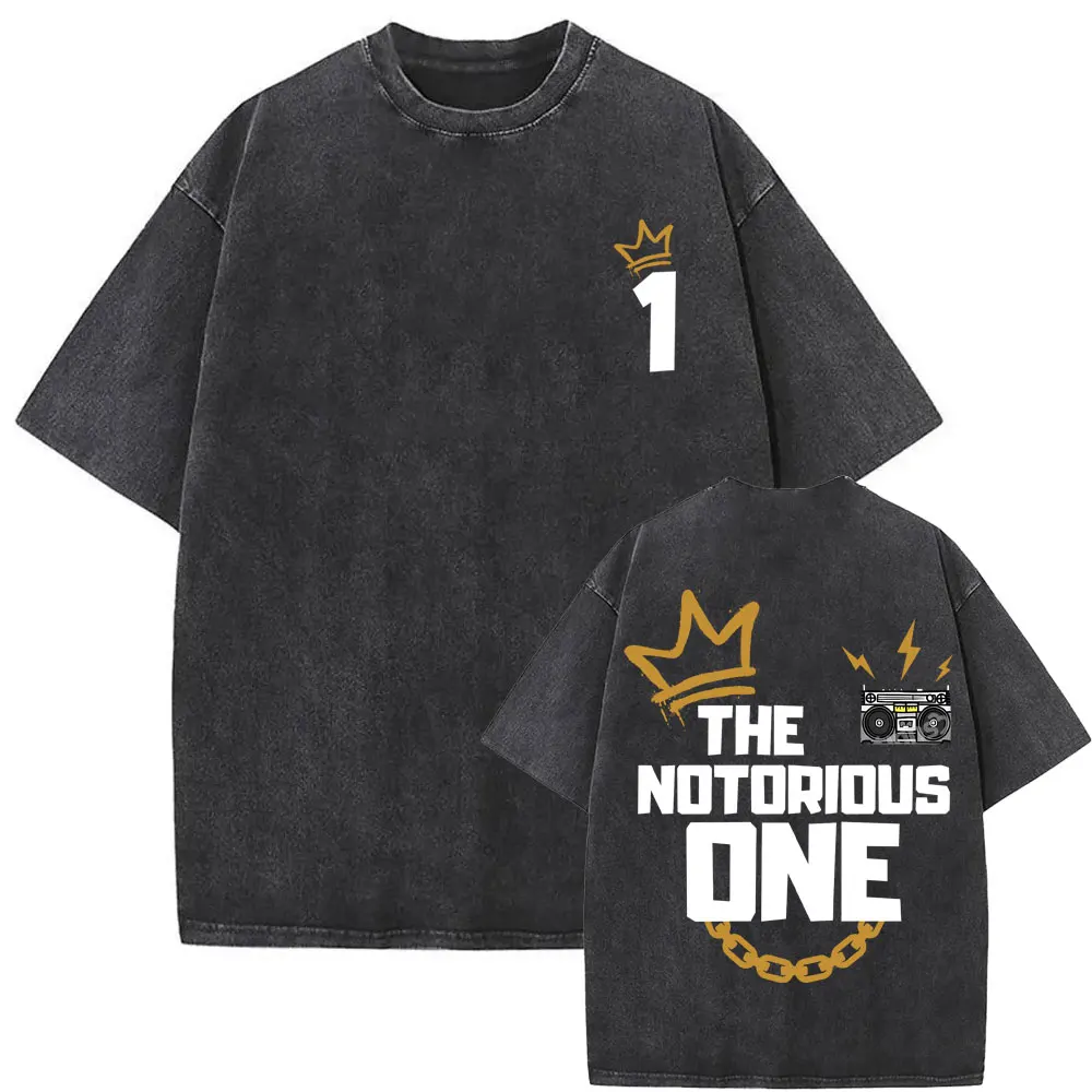 Washed Vintage The Notorious Big Ready To Die Big Poppa Album Graphic T Shirts Men Women's Hip Hop Rapper Biggie Smalls T-shirts
