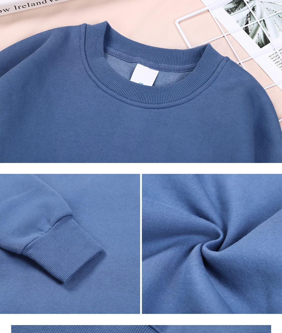 Autumn Warm Womans Sweatshirts Coffee Weather Letter Printed Hoodies Comfortable Crewneck Soft Pullover Casual Female Clothing