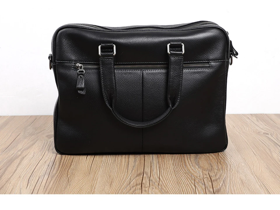 100% Genuine Leather Briefcase Men Bag Business Handbag Male Laptop Shoulder Bags Tote Natural Skin Men Briefcase