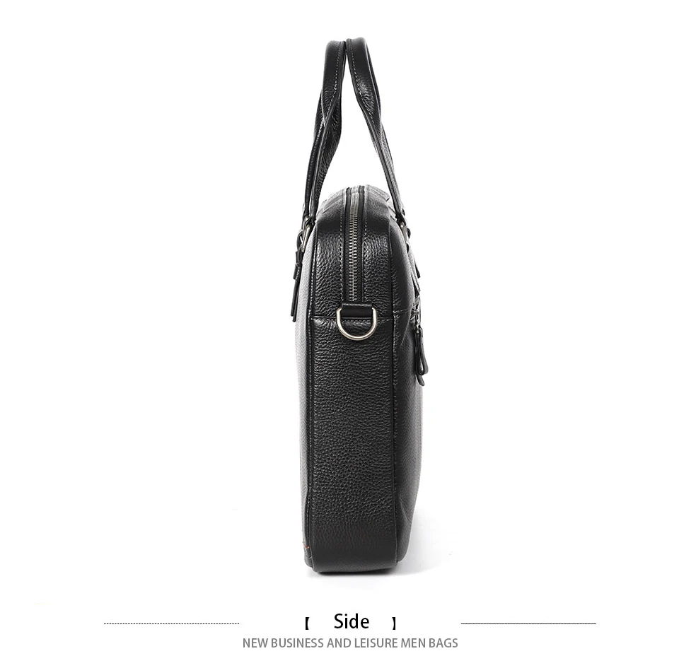 100% Genuine Leather Briefcase Men Bag Business Handbag Male Laptop Shoulder Bags Tote Natural Skin Men Briefcase