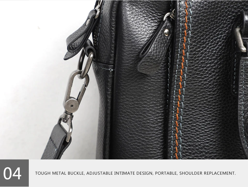 100% Genuine Leather Briefcase Men Bag Business Handbag Male Laptop Shoulder Bags Tote Natural Skin Men Briefcase