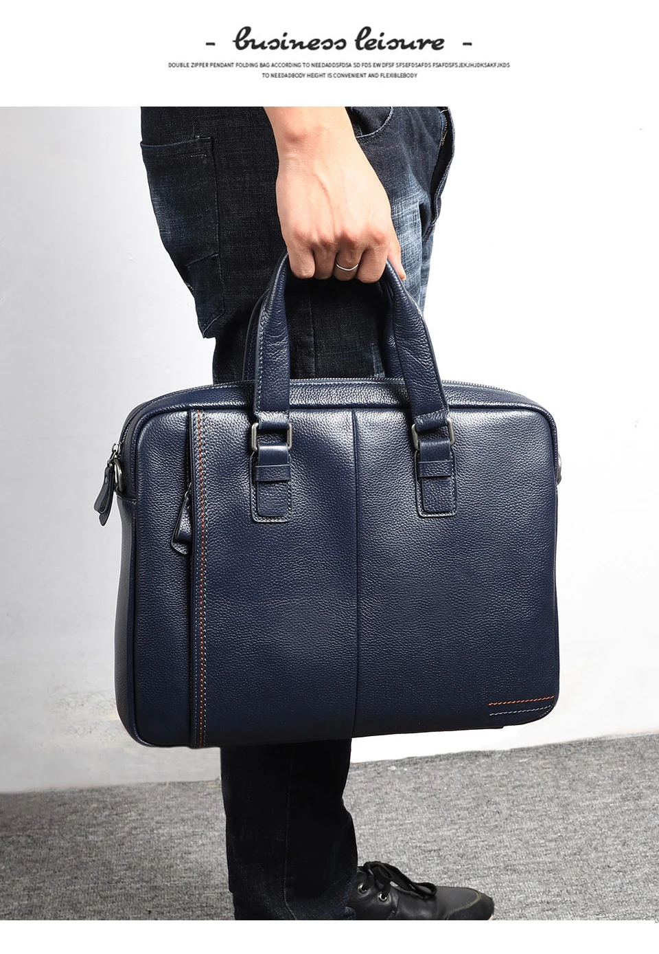 100% Genuine Leather Briefcase Men Bag Business Handbag Male Laptop Shoulder Bags Tote Natural Skin Men Briefcase