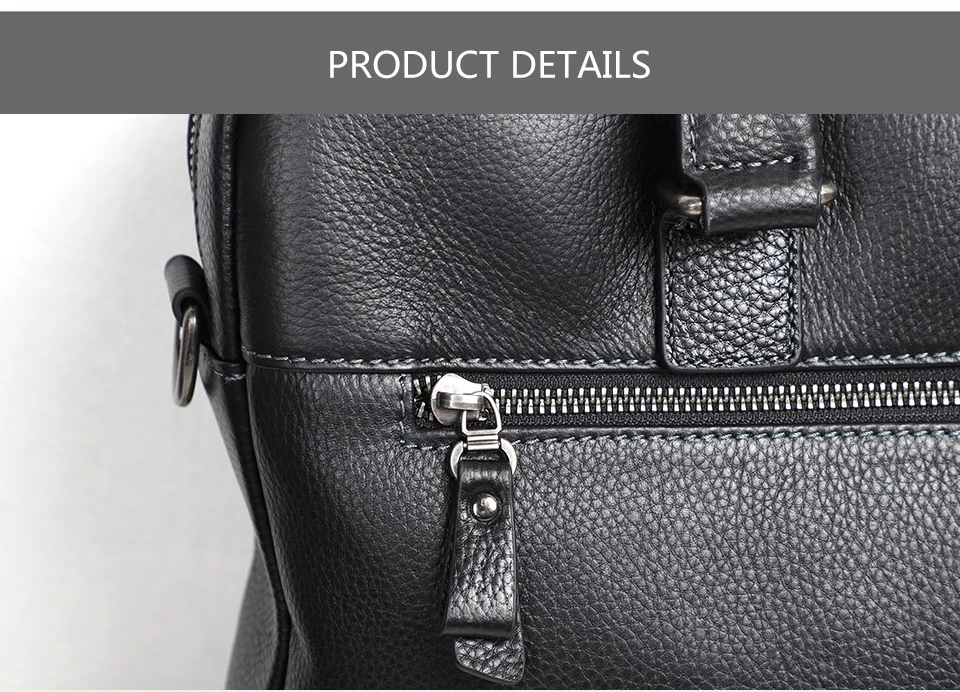 100% Genuine Leather Briefcase Men Bag Business Handbag Male Laptop Shoulder Bags Tote Natural Skin Men Briefcase
